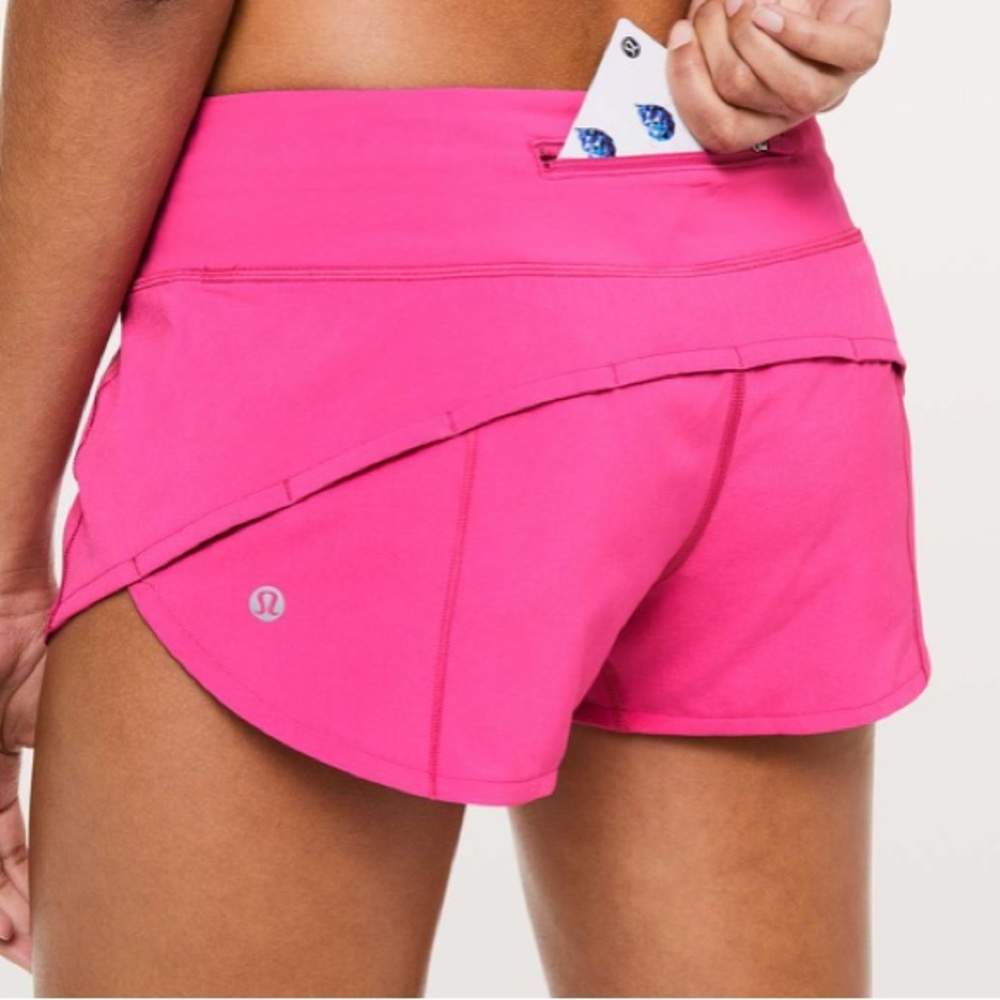Lululemon Speed Up Short *2.5" heart throb pink 12